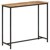 vidaXL Console Table 80x30x74 cm Solid Wood Mango and Iron