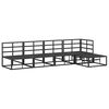 vidaXL Garden Sofa Set with Cushion 5 pcs Black Aluminium