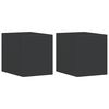 vidaXL Outdoor Wall Lights 2pcs Black Die-cast Aluminium