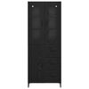 vidaXL Highboard Black Oak 69.5 x 34 x 180 cm Engineered Wood
