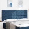 vidaXL Headboard with Headboard Blue 200 cm Faux Leather