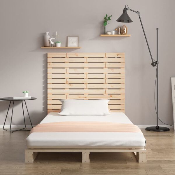 vidaXL Wall Headboard 81x3x91.5 cm Solid Wood Pine
