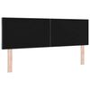 vidaXL LED Headboard with LED Strip Lights Dark grey 144 cm Velvet