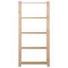 vidaXL 5-Tier Storage Rack 80x28.5x170 cm Solid Pinewood