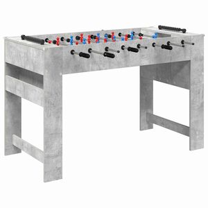 vidaXL Foosball Table Concrete Grey 125 x 60.5 x 80 cm Engineered Wood