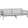 vidaXL Day Bed without Mattress Grey Solid Wood Pine 90x200cm