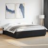 vidaXL Bed Frame with LED without Mattress Black 200x200 cm