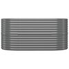 vidaXL Garden Raised Bed Galvanised Steel 152x80x68 cm Grey