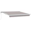 vidaXL Awning Light Grey 350 x 250 x 165 cm Polyester and Aluminium