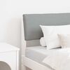vidaXL Upholstered Headboard Light Grey 75 cm Solid Pine Wood