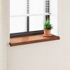 vidaXL Window Sill Brown Wood 100 x 30 x 4.5 cm PVC