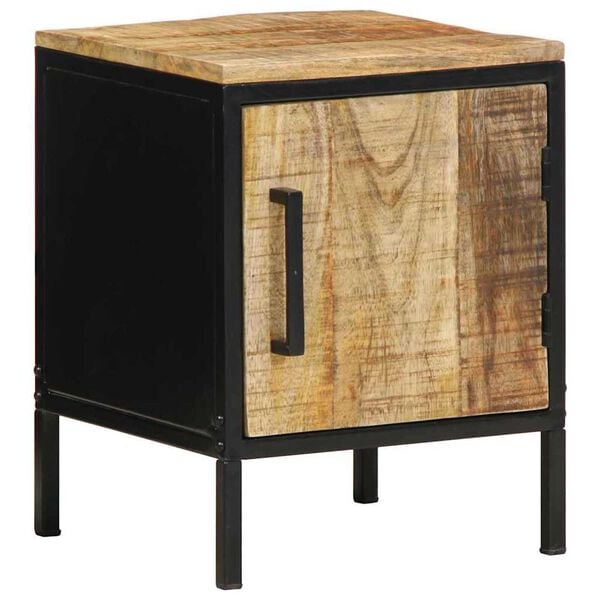 vidaXL Bedside Cabinet 2 pcs Brown and Black 30 x 30 x 40 cm