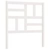 vidaXL Bed Headboard White 96x4x104 cm Solid Wood Pine