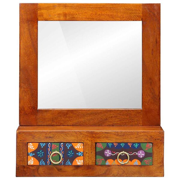 vidaXL Wall Cabinet Brown 40 x 20 x 50 cm Solid Acacia wood