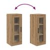 vidaXL Wall Mounted Cabinet Artisan Oak 34.5 x 34 x 90 cm