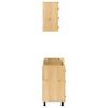 vidaXL Cabinet with Shelf SKI 4 pcs Honey Brown Solid Pine Wood