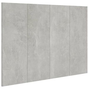 vidaXL Bed Headboard Concrete Grey 120x1,5x80 cm Engineered Wood