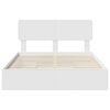 vidaXL Storage Bed with Headboard White 140 x 190 cm Engineered Wood