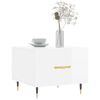 vidaXL Coffee Tables 2pcs High Gloss White 50x50x40 cm Engineered Wood