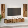 vidaXL TV Cabinet Set Wall-mounted 7 pcs Old Wood Engineered Wood
