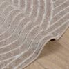 vidaXL Area Rugs Round HUARTE Beige &Oslash; 160 CM Polyester