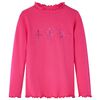 vidaXL Kids'T-shirt with Long Sleeves Bright Pink 116