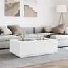 vidaXL Coffee Table with Infinity LED White 116x69x40 cm