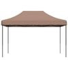 vidaXL Party Tent Folding Brown 279 x 410 x 315 cm Oxford Fabric