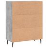 vidaXL Sideboard Concrete Grey 69.5x34x90 cm Engineered Wood