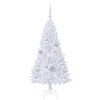 vidaXL Artificial Christmas Tree with Stand White 120 cm PVC and Steel