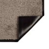 vidaXL Door Mat Beige 60 x 40 x 1.2 cm Teddy Fabric