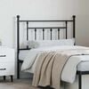 vidaXL Metal Replace Headboard Black 90 cm