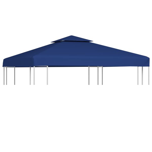 vidaXL Gazebo Cover Canopy Replacement 310 g / m&sup2; Dark Blue 3 x 3 m