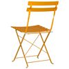 vidaXL Garden Folding Chair Folding 2 pcs Mustard 42 x 46 x 82cm Steel