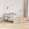 vidaXL Bed Frame with Headboard without Mattress 140x200 cm