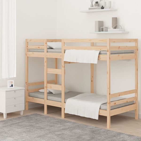 vidaXL Bunk Bed without Mattress 90x200 cm Solid Wood Pine