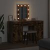 vidaXL Dressing Table with Door Brown 50 x 41 x 135 cm Engineered Wood