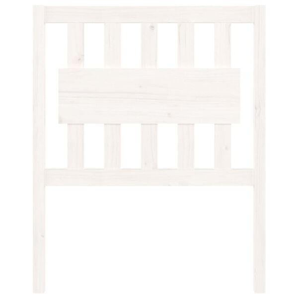 vidaXL Bed Headboard White 80.5x4x100 cm Solid Wood Pine