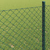 vidaXL Chain Link Fence Green 25 x 1 m Steel