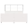 vidaXL Bed Frame without Mattress White 140x190 cm Solid Wood Pine