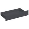 vidaXL Bed Frame without Mattress Dark Grey Solid Pinewood 180x200 cm Super King (322094+2x321990)