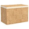 vidaXL Laundry Basket with 3 Sections 75x42.5x52 cm Water Hyacinth