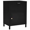 vidaXL Nightstands 2 pcs Black 40x30x54.5 cm Steel and Glass