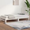 vidaXL Pull-out Day Bed without Mattress White 2x(90x200) cm