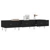 vidaXL TV Cabinet Black 150x36x30 cm Engineered Wood