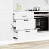 vidaXL Kitchen Base Cabinet Lucca White Engineered Wood