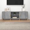 vidaXL TV Cabinet Grey Sonoma 150x30x50 cm Engineered Wood