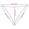 vidaXL Sunshade Sail 160 g/m² Anthracite 3x3x4.2 m HDPE