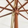 vidaXL Garden Parasol with Wooden Pole Sand 400x273 cm