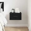 vidaXL Bedside Cabinet Black Oak 35 x 35 x 20 cm Engineered Wood